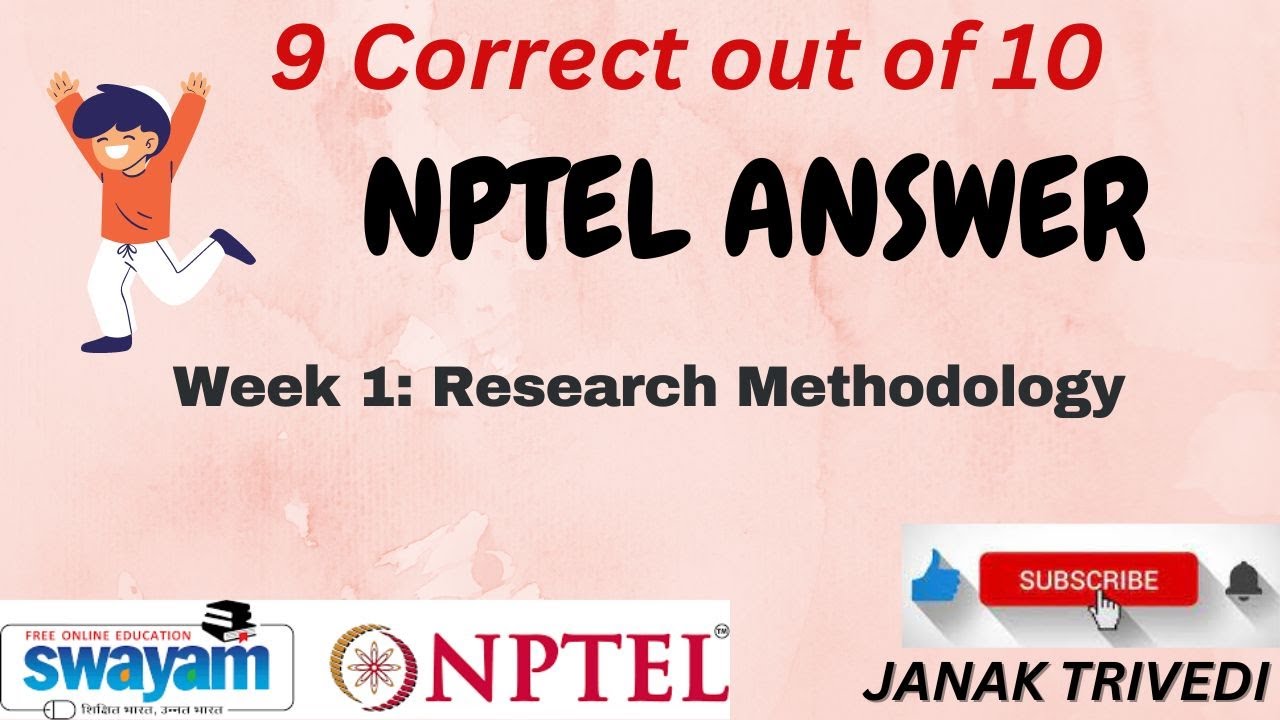 nptel research methodology assignment answers