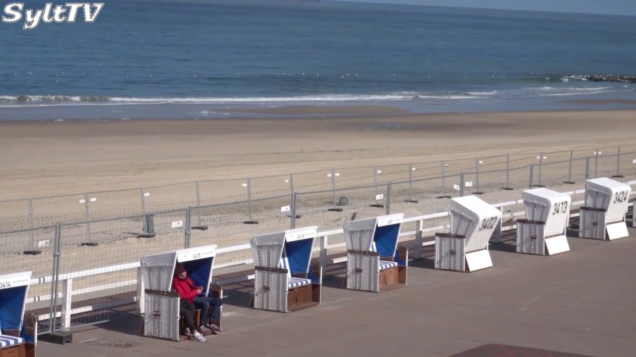 Die Promenadenmauer In Westerland Auf Sylt Wird Zum Schutz Vor Sturmfluten Verstarkt Youtube