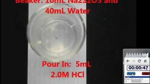 Reaction Rate Lab - Chemistry Experiment with Mr Pauller