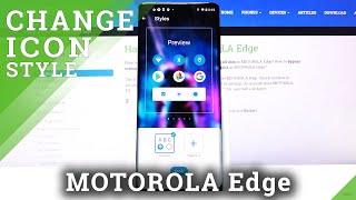 how to change icons style in motorola edge – change icons look