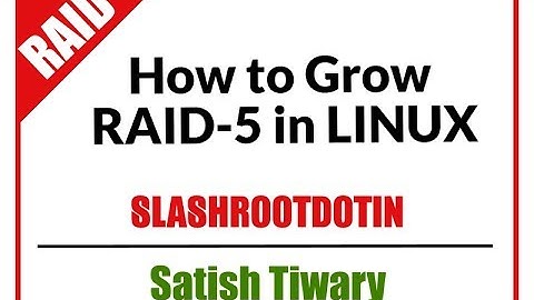How to grow RAID 5 Array in Redhat Enterprise Linux using mdadm command