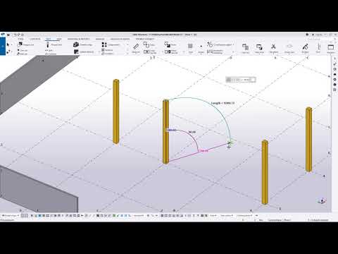 Create construction arcs in Tekla Structures