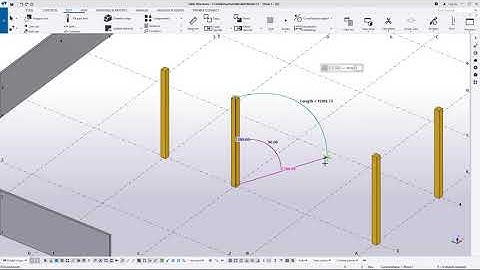 Create construction arcs in Tekla Structures