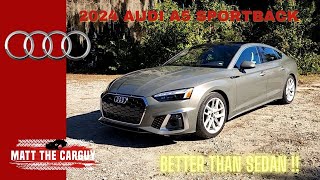 2024 Audi A5 Sportback Premium Plus review and test drive. Is it better than sedan?