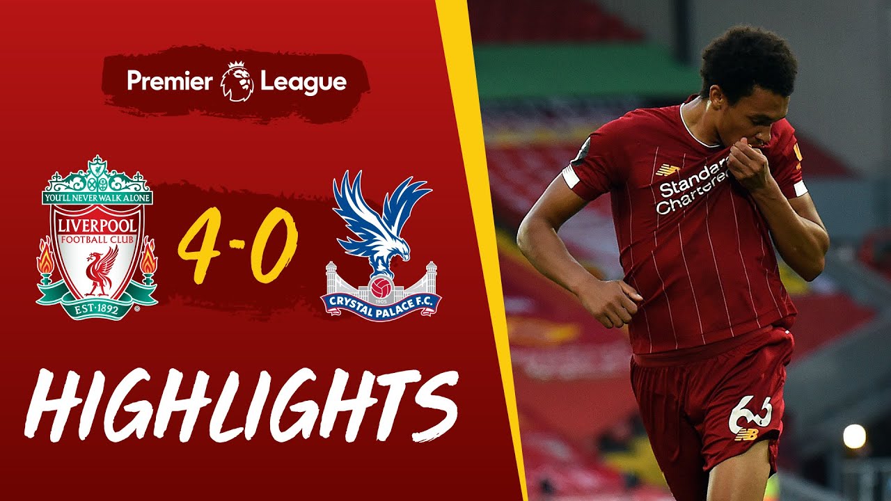 Highlights Liverpool 4 0 Crystal Palace Salah Mane Two Screamers At Anfield With Added Crowd Youtube