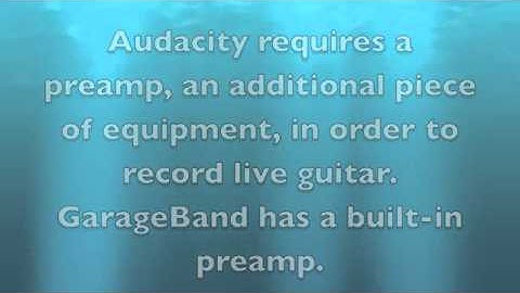 Professional Development: Review of GarageBand versus Audacity