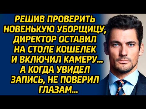 Решив проверить новенькую уборщицу, директор оставил на столе кошелек и включил камеру… А когда...