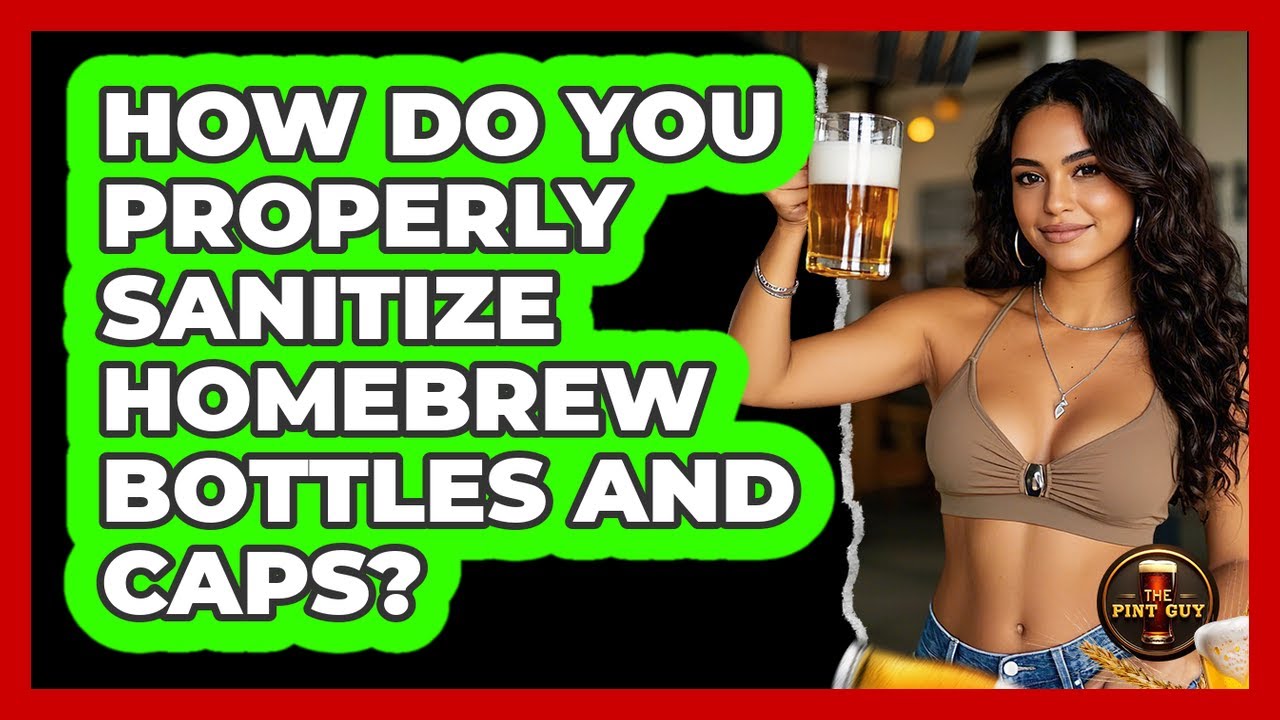 How do you properly sanitize homebrew bottles and caps?