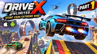 Drive X Unlimited Gameplay Walkthrough Part 1 | Stunt Cars Extreme Ride | iOS & Android screenshot 5