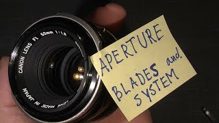 Working with the aperture system in Canon FL 50mm 1:1.8 screenshot 5