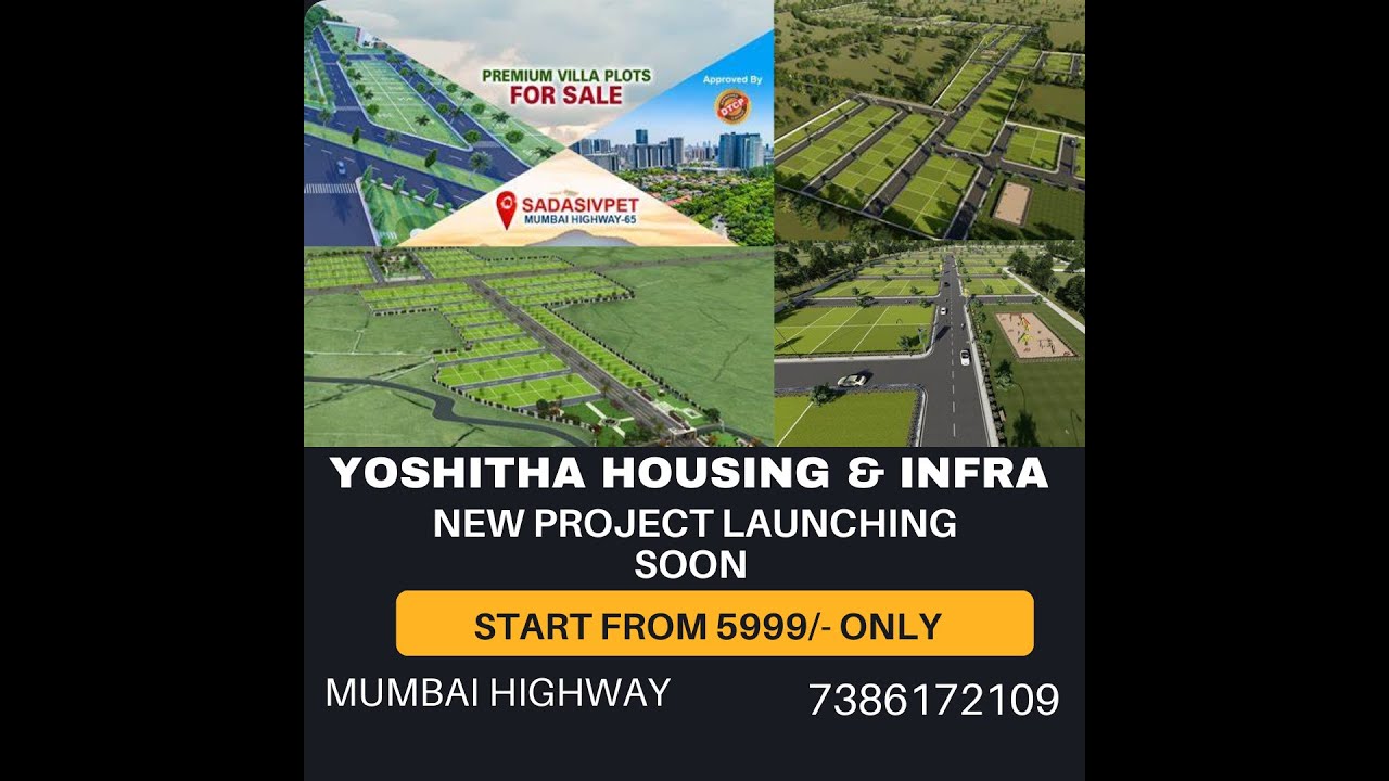 Plots for sale in Hyderabad | Plots in Mumbai Highway | Yoshitha ...