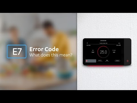What to do when you have an E7 error code on your ActronAir NEO controller
