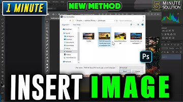 How to insert an image in photoshop 2025