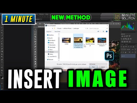 Video: Kā Photoshop formā ievietot attēlu?