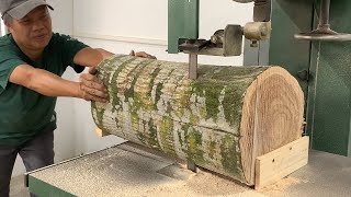 Share Content Skillful Carpentry Techniques - Steps To Create Table From Rudimentary Wooden Trunks