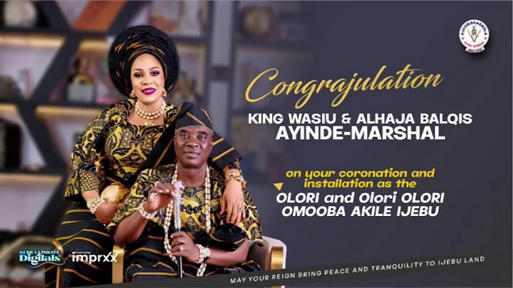 CORONATION CEREMONY AS THE OLORI OMOBA AKILE IJEBU