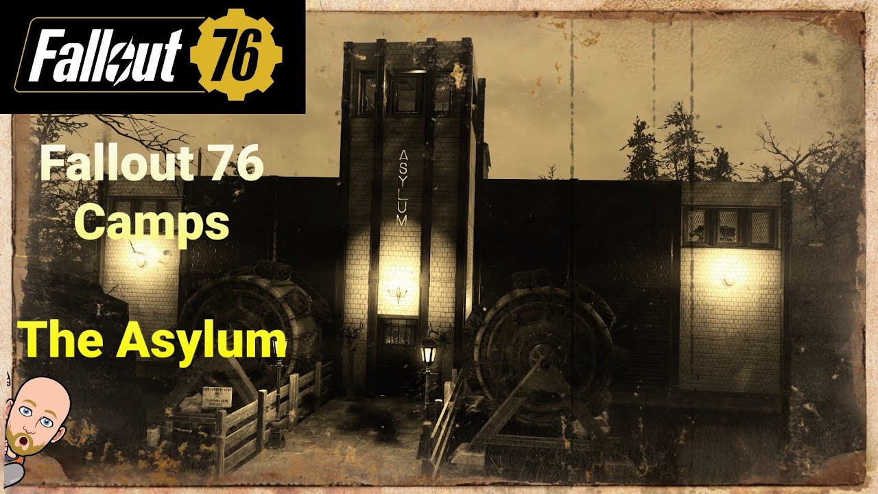 Fallout 76 Camp Build ( Lake Rynolds Asylum, The Nurse ...