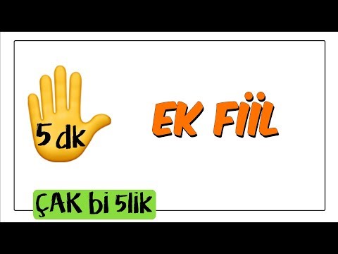 5 dk'da Ek Fiil | Çak Bi 5lik