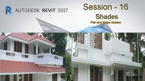 #Revit Architecture Session 16|How to create Sun Shade |#slopeshade #flatshade |RevitArch|#BIM
