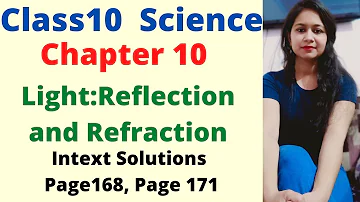 Class10 Science (Physics) Chapter 10 Light:Reflection and Refraction Intext Solutions page 168,171