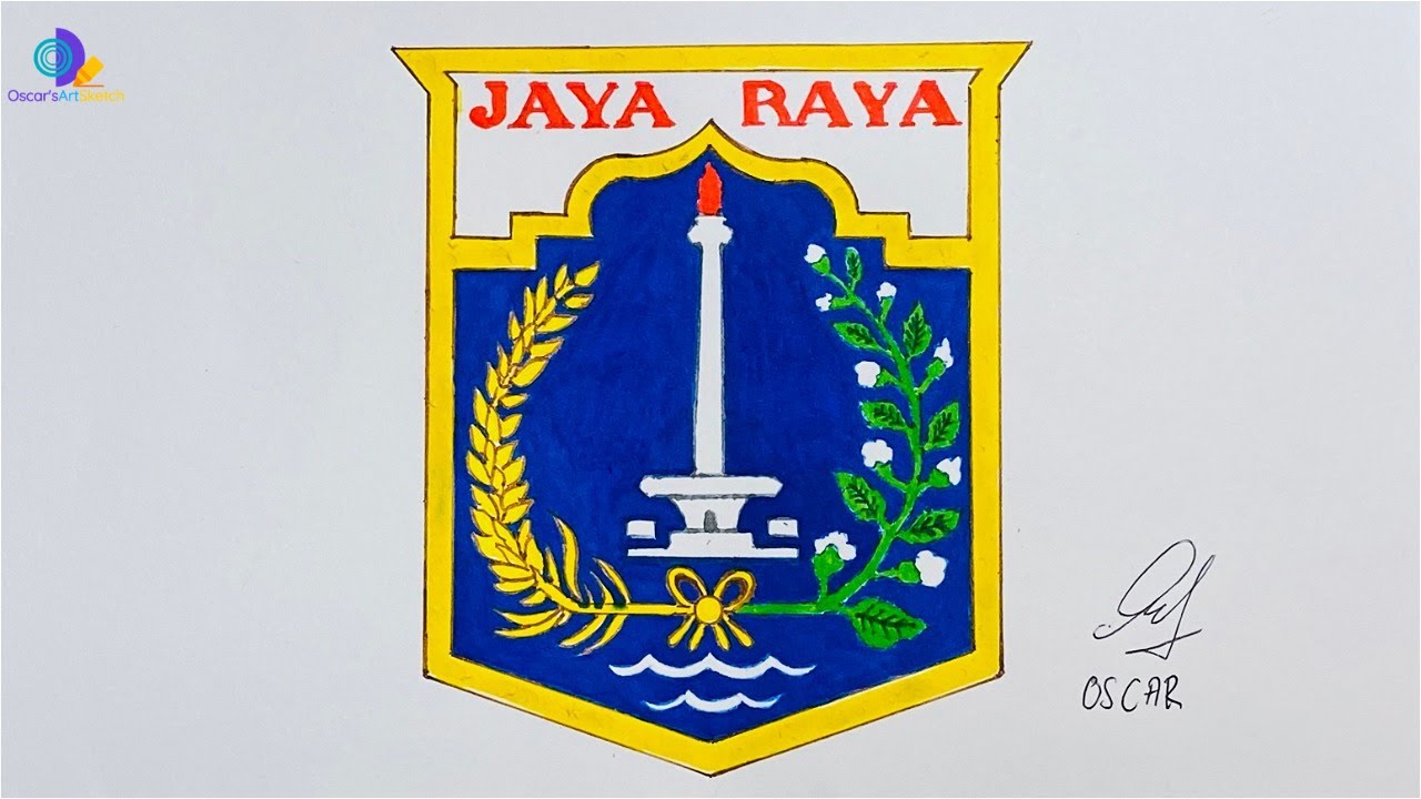 INDONESIA #2: Membuat Logo Provinsi DKI Jakarta - Batavia - YouTube