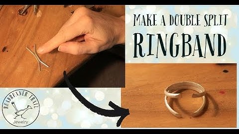 Make a Sterling Silver Double Split Ring Band