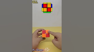 2×2 cube cll algorithm pi-shape | #shorts #rubikscube