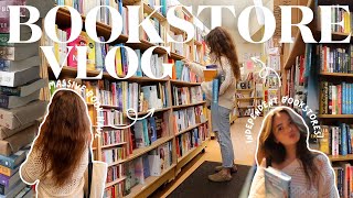 bookstore vlog 🌼✨spend the day book shopping with me at independent bookstores! (+ book haul!)