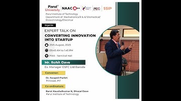 Workshop on Converting innovation into startup by IIC PARUL UNIVERSITY
