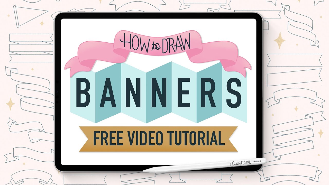 How to Draw Banners & Letter on Them (the right way!)