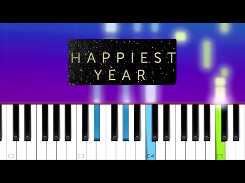 Jaymes Young - Happiest Year (Piano Tutorial)
