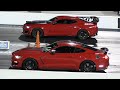 Shelby GT350 vs Camaro ZL1 - drag racing