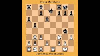 Jose Raul Capablanca vs Frank Marshall | New York, 1918 #chess