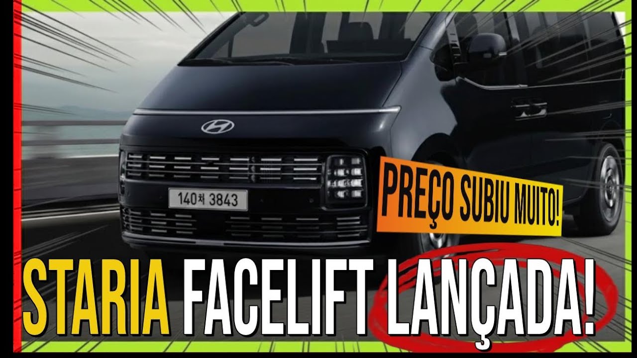 Novo Staria reestilizado chegou! Agora mais caro: aumento médio de R$15.000, chegando a R$35.000!