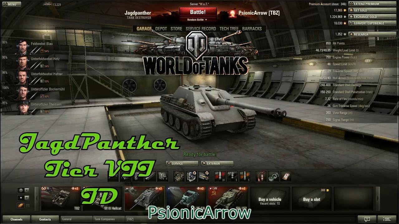 Wot Jagdpanther Tier 7 Td Strategy W Commentary Youtube