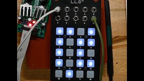 C.K. builds an LL8 II Sequencer kit from Robaux, eurorack