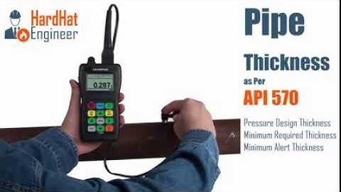 Pressure Design, Minimum Required and Alert Thickness as per API 570