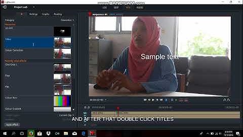 LIGHTWORKS ADD SUBTITLES