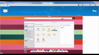 Create a web page in Frog