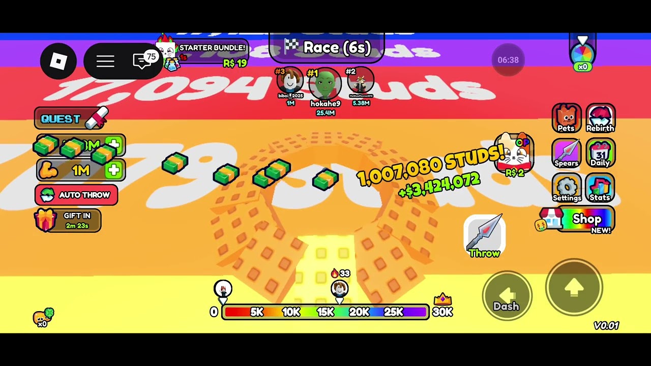 Spear training2 #roblox 