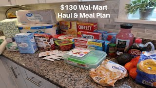 Wal-Mart $130 Grocery Haul & Meal Plan