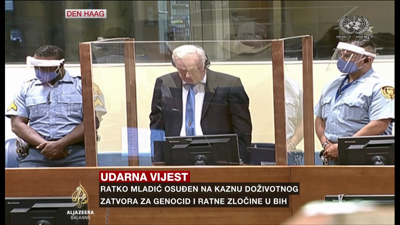 Izricanje kazne doživotnog zatvora Ratku Mladiću