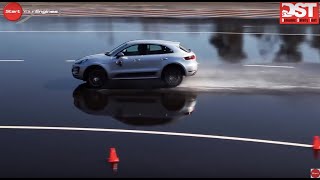 ポルシェ・マカン・ターボ vs ポルシェ・カイエンGTS （ウェット旋回ブレーキ編）【DST#081-05】