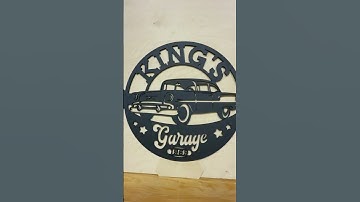 Our new custom wall sign for car lovers. A perfect unique garage gift for any automotive enthusiast.