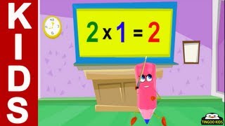 Homeschool Preschool | 2 Times Table Song | Online Math Education (English Language)