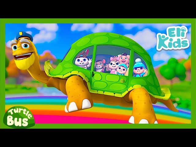 Turtle Bus | Educational Song u0026 Nursery Rhymes | Eli Kids class=