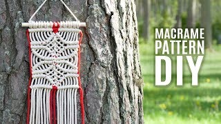 Six Petal Flower Pattern for Wall Hanging - Macramé Design Element for Home Decor