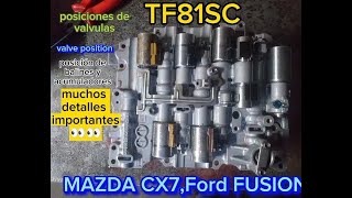 mazda cx7 Ford fusión TF81SC cuerpo de válvulas valve position