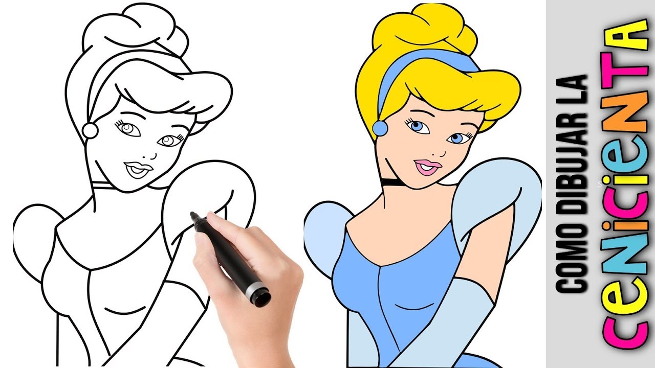 Como Dibujar La Cenicienta ☆ Princesa De Disney ☆ Dibujos Fáciles Para  Dibujar ☆ Dibujos Para Niños - thptnganamst.edu.vn