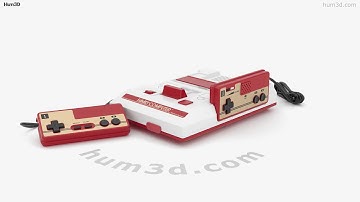 Nintendo Famicom 3D model by 3DModels.org